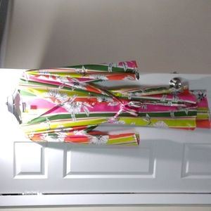 Pink and green shirt dress with belt size 18 by Ashley Stewart 💚💕